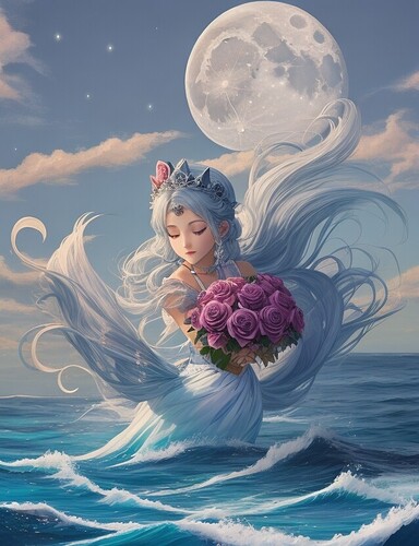 DreamShaper_v7_Roses_moon_sea_magic_1