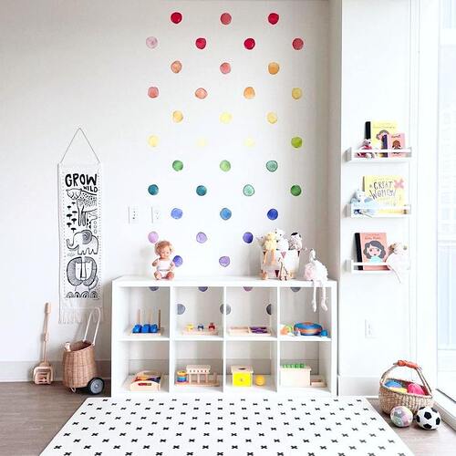 Small Rainbow Dots Wall Decals - Project Nursery