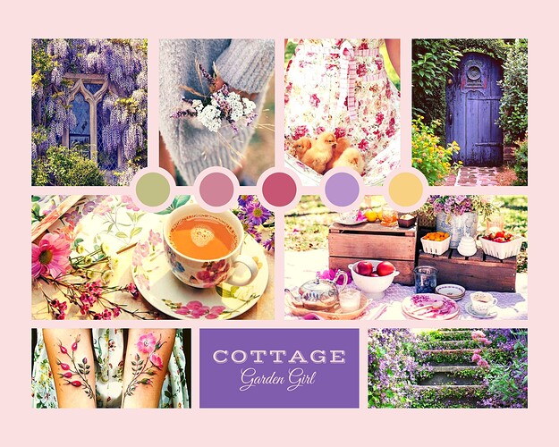 Moodboard - Cottage Garden Girl