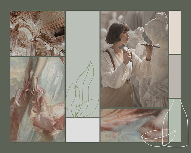 greek aesthetic collage