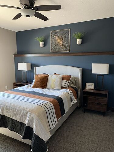 Navy Bedroom Inspiration _ Men's Bedroom Ideas