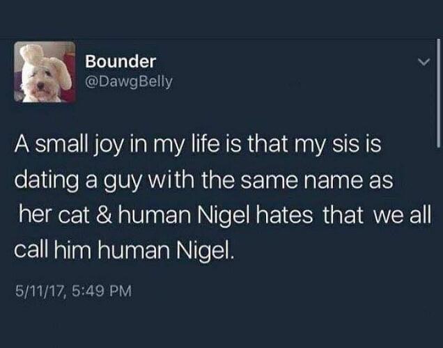 Human Nigel: MadeMeSmile