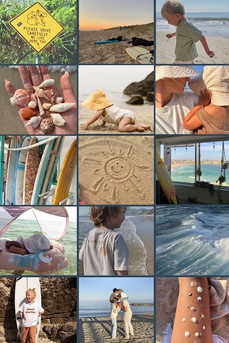 beachy moodboard