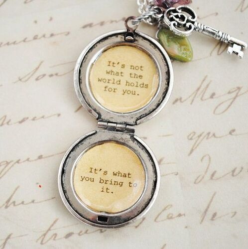 anne of green gables quotes _ Anne of Green Gables Quote - Women's Locket - It's not what the world _