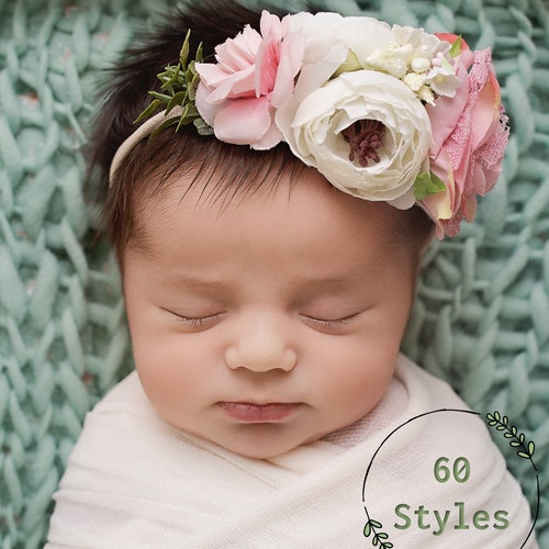 Baby Headbands Baby Girl Headband Baby Flower Crown - Etsy Norway