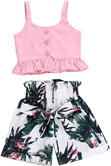 Amazon.com: 1-4 Years Old Toddler Baby Girl Kids 2021 Summer Casual Clothes  Outfit Cute Pink T Shirt Tops Floral Shorts Set: Clothing, Shoes & Jewelry