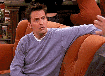 chandler | Chandler bing, Chandler friends, Annoyed gif